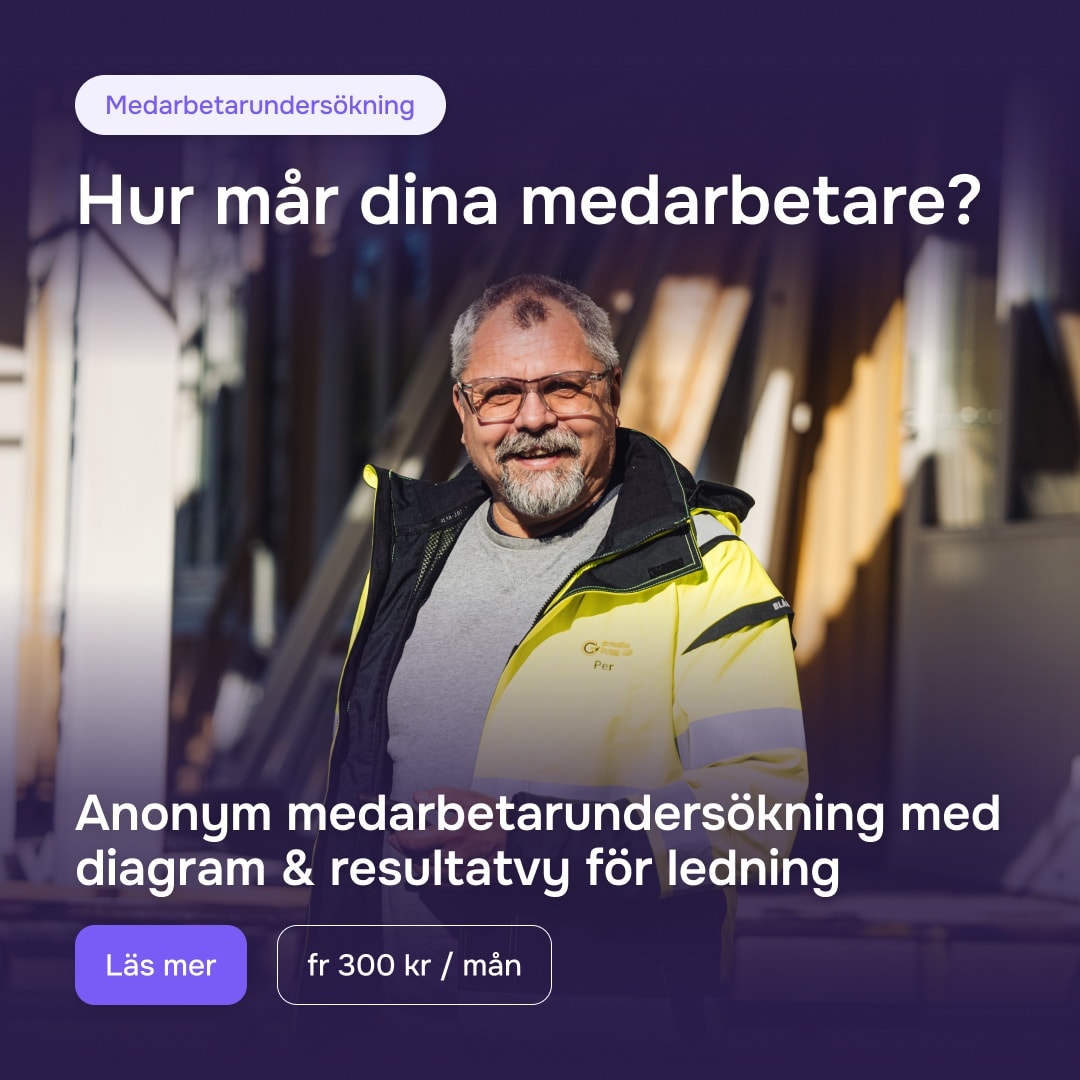 Annons i flödet: Medarbetarundersökning, 3