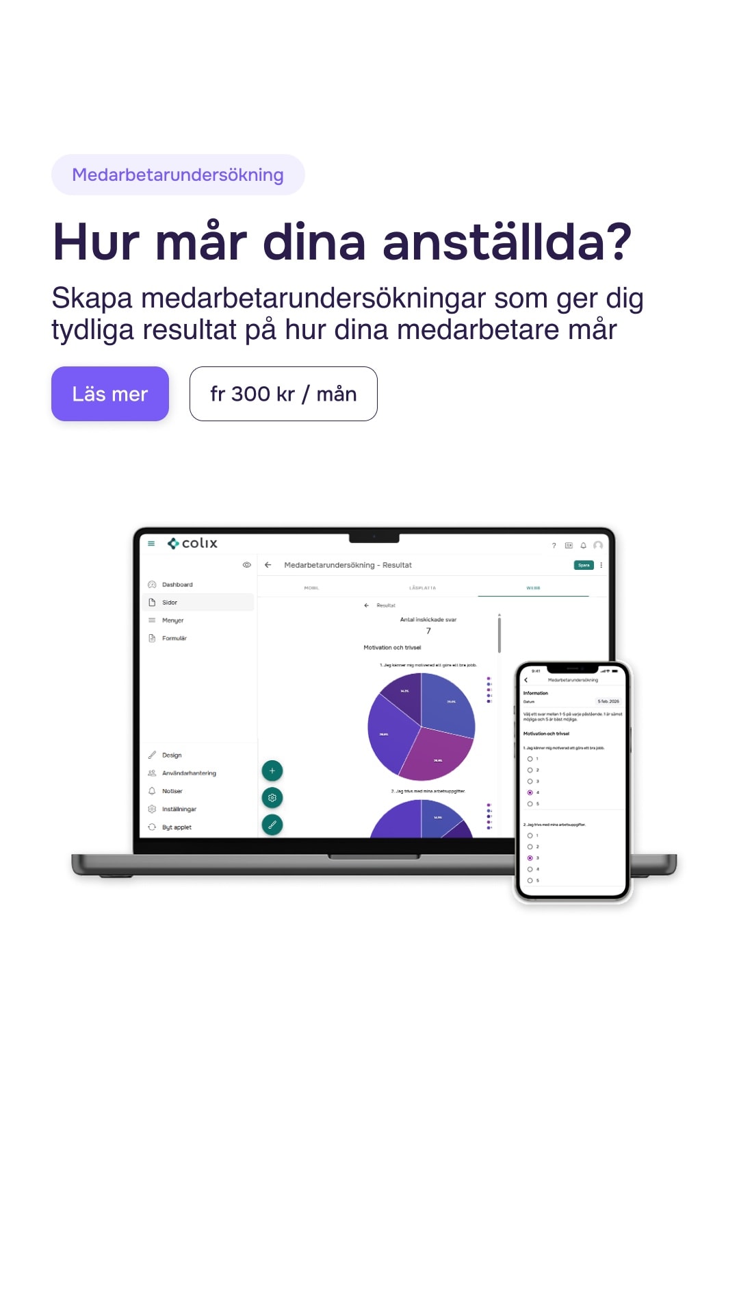 Story-annons: Medarbetarundersökning