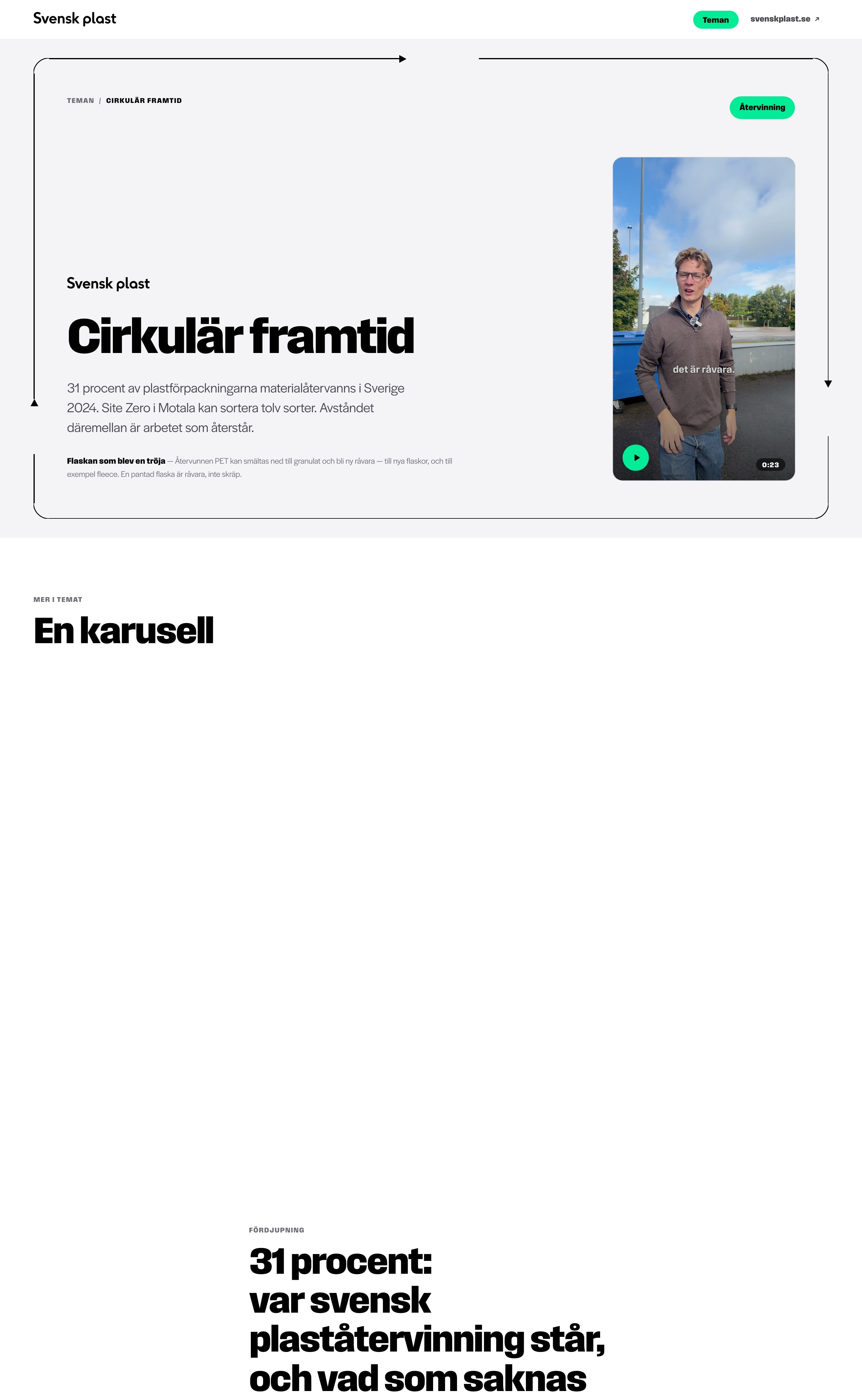 Cirkulär framtid på teman.svenskplast.se